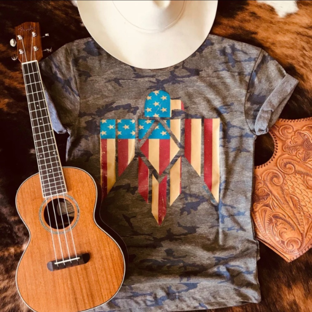 Benita Ceceille American Dreamer Camo T-shirt